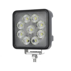 Phare de travail 110x125x48.5mm 9leds IP67 R10 6840 Lumens 54M