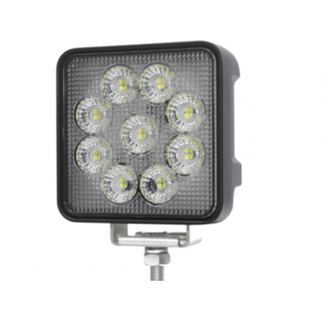 Phare de travail 110x125x48.5mm 9leds IP67 R10 6840 Lumens 54M