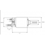 Solénoïde, contacteur de démarrage pour BOSCH 0001418009