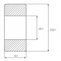 Roulement type 6403-2RS1/C3