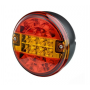 Feu Arrière rond LED (stop/position/clignotant) 12/24V